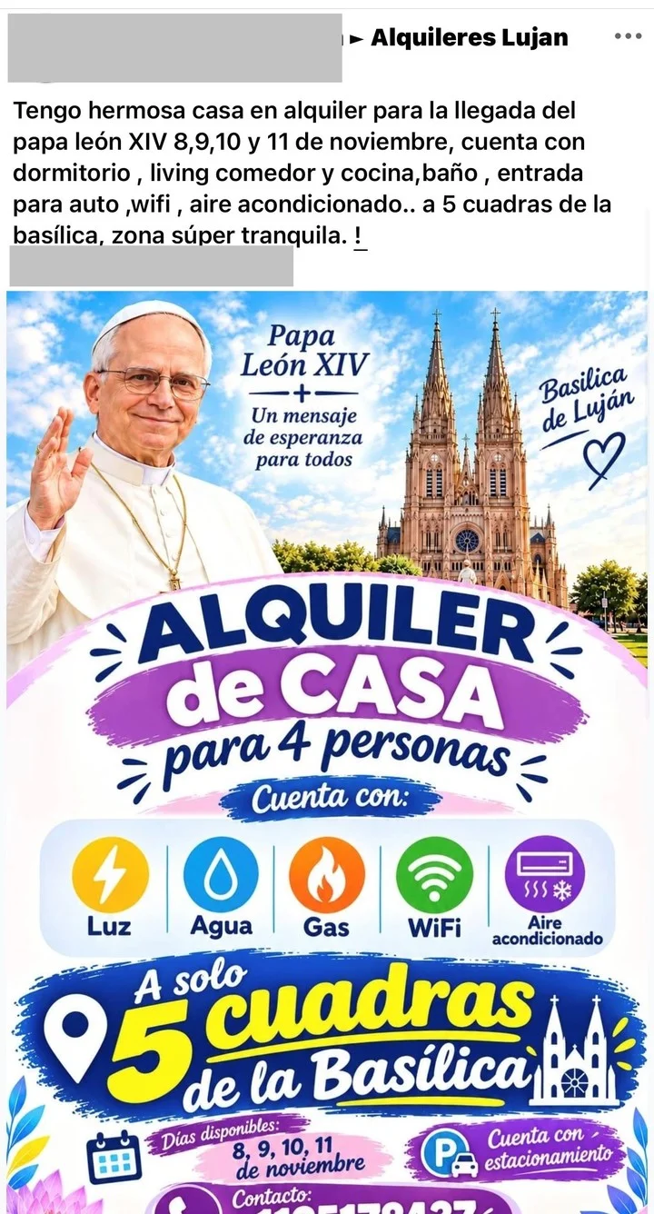 En las redes sociales la gente pone en alquiler sus propias casas.